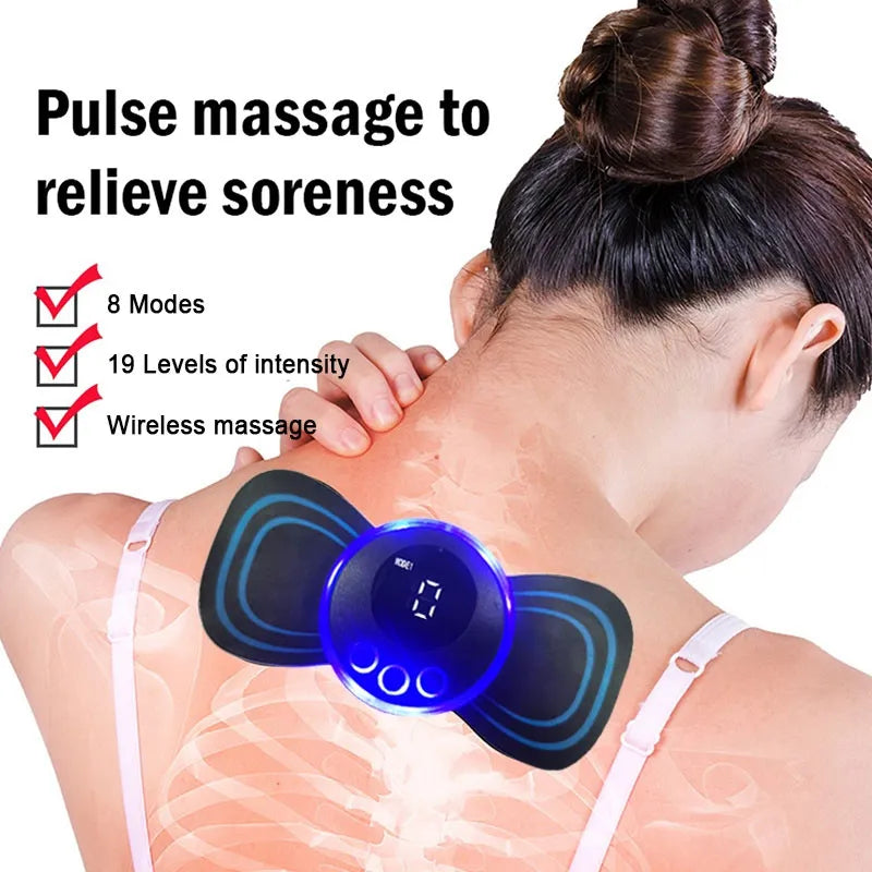 Butterfly Portable Electric Neck Massager Mini